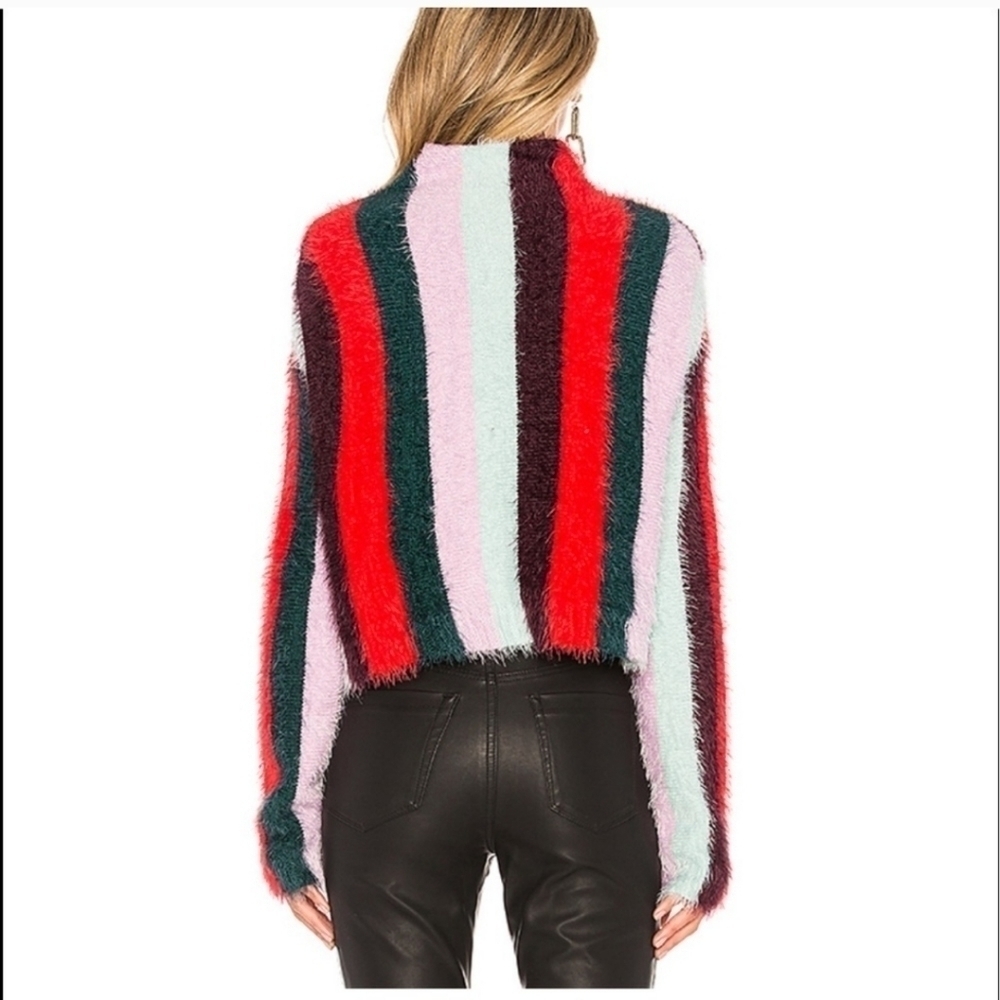 BLANKNYC Striped Mock Neck The Mad Hatter Sweater Size XS - Picture 2 of 11